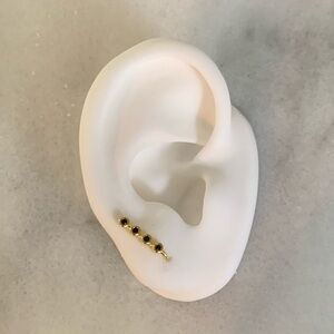 COPY - 18K Gold Climber Huggie Earrings